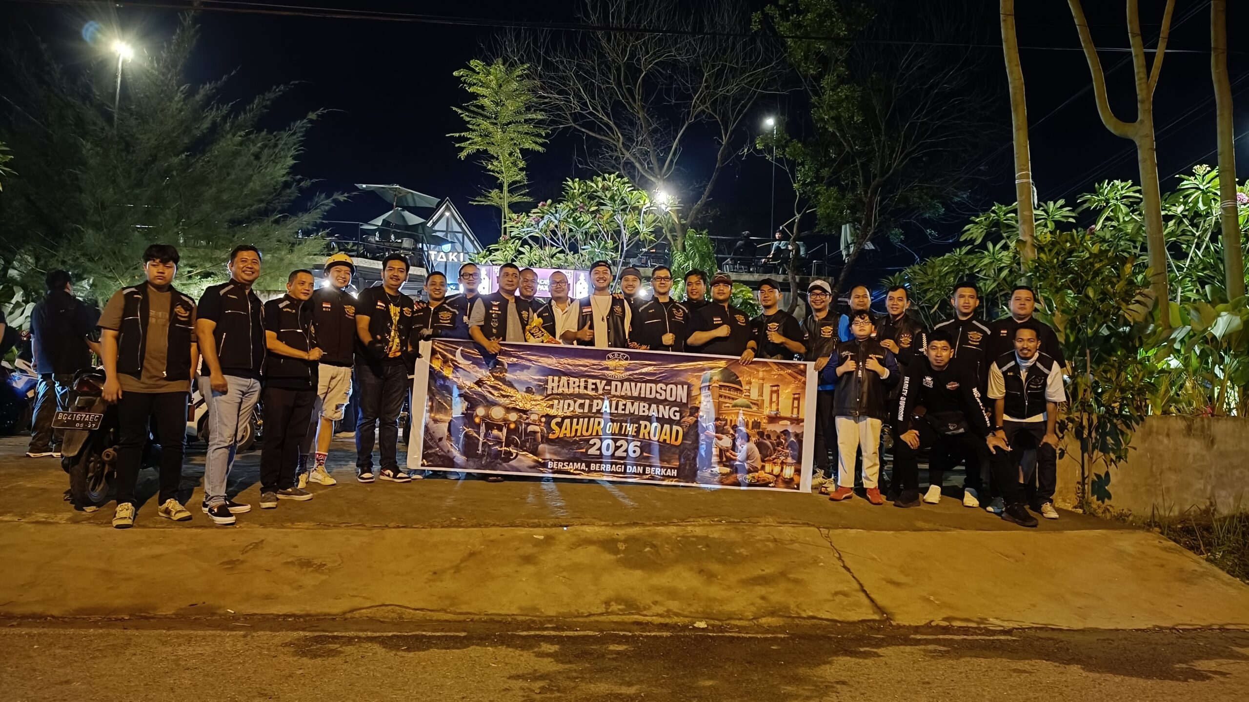 Start Sahur On The Road, HDCI Palembang di Cafe Taki, Senin dini hari (16/3/26)Fhoto: Suherman 