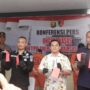 Direktur Reskrimsus Polda Sumsel, Kombes Pol Doni Satrya Sembiring, didampingi Kasubbid Penmas, Kompol I Putu Suryawan, saat Konferensi pers, Kamis (2/4/26). Fhoto: Istimewa