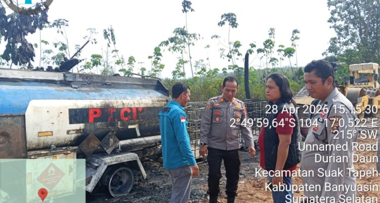Tangki BBM PT CIP Meledak, Polisi Lakukan Olah TKP, Selasa (28/4/26). Fhoto: Istimewa