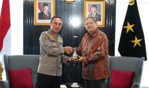 Kapolda Sumsel, Irjen Pol Sandi Nugroho, terima kunjungan Perwakilan BPK RI wilayah Sumsel, Kamis (30/4/26). Fhoto: Istimewa