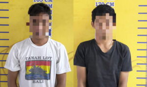 Polisi tangkap Dua orang pengedar berinisial AD dan AG, asal Tanjung Raja, Ogan Ilir. Fhoto: istimewa