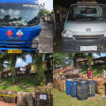 Barang bukti mobil dan tadmond yang berhasil diamankan Polsek Keluang, Kamis (28/5/26). Fhoto: Istimewa
