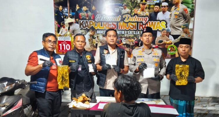 Sempat Kejar-kejaran, Tim Elang Musi Terkam Kurir 2 Kg Sabu di Megang Sakti