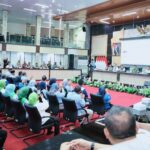 Kapolda Sumsel , Irjen Pol Sandi Nugroho, dan Forkopimda Sumsel, hadiri Sarasehan Dialogis yang berlangsung hangat dan penuh solusi di Auditorium Graha Bina Praja, Jumat (1/5/2026). Fhoto: Istimewa