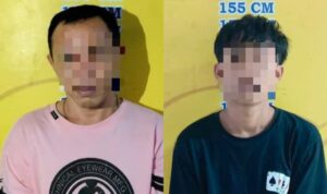 Dua tersangka pengedar Etomidate Yakuza dan Pablo yang berhasil diamankan, Sabtu (2/5/26). Fhoto: Istimewa