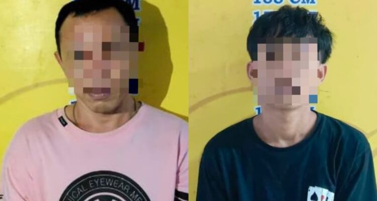 Dua tersangka pengedar Etomidate Yakuza dan Pablo yang berhasil diamankan, Sabtu (2/5/26). Fhoto: Istimewa