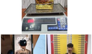 Pelaku berinisial DA dan barang bukti Narkoba jenis sabu-sabu seberat 1 kg. Fhoto: Istimewa