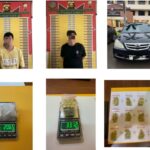 2 pelaku dan barang bukti narkoba yang berhasil disita Ditresnarkoba Polda Sumsel