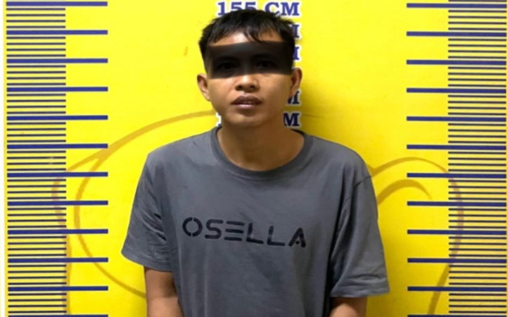 Tersangka berinisial Alindra alias Alin (26), yang juga merupakan Daftar Pencarian Orang (DPO) Polres Ogan Ilir. Fhoto: Istimewa
