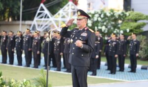 Kapolda Sumsel, Irjen Pol Sandi Nugroho, SIK, pimpin upacara Hari Kesakitan Pancasila, Senin (1/6/26). Fhoto: Suherman