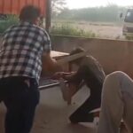 Potongan video Pengusaha Galian C bernama Ajun, saat melakukan pemukulan terhadap sopir, Sabtu (6/6/26). Fhoto: Istimewa