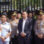 Kapolrestabes Palembang, Kombes Pol Sonny Mahar Budi Adityawan dan Dirintelkam Polda Sumsel, Kombes Pol Tony Budhi Susetyo, saat mengawal jalannya Demo Mahasiswa di Palembang, Senin (15/6/26). Fhoto: Istimewa