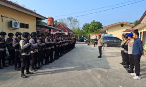 Kapolres Ogan Komering Ilir AKBP Eko Rubiyanto, SH SIK, MH, pimpin langsung pengaman situasi Kamtibmas di Lempuing OKI, Kamis (24/6/26). Fhoto: Istimewa