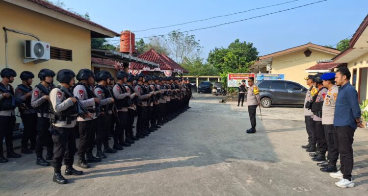 Kapolres Ogan Komering Ilir AKBP Eko Rubiyanto, SH SIK, MH, pimpin langsung pengaman situasi Kamtibmas di Lempuing OKI, Kamis (24/6/26). Fhoto: Istimewa