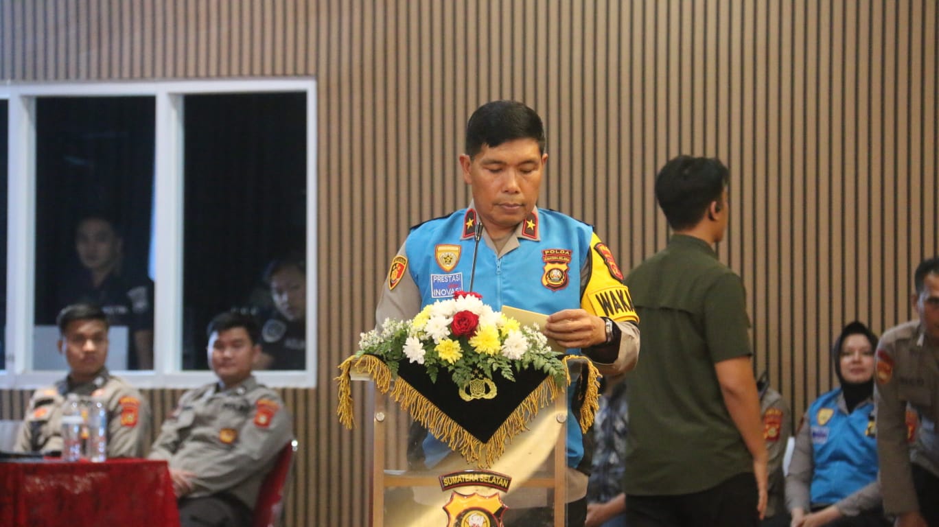 Wakapolda Sumsel, Brigjen Pol Rony Samtama saat memimpin Sidang Panda Calon Taruna Akpol 2026, Jum'at (26/6/26). Fhoto: Istimewa