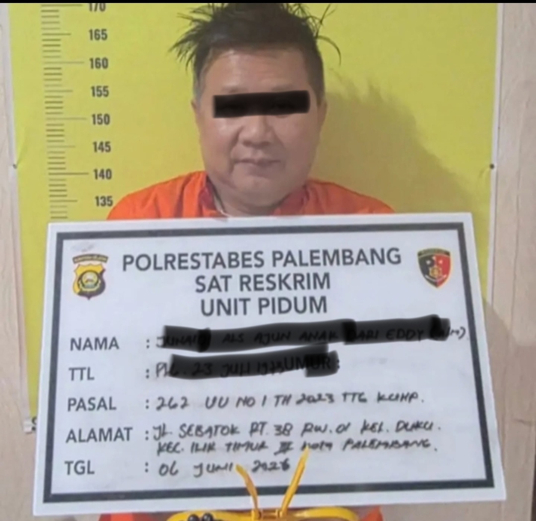 Junaidi Alias Ajun, Resmi Ditetapkan Jadi Tersangka Penganiayaan, Sabtu (6/6/26). Fhoto: Istimewa