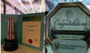 Kopi Tebat Benawa Mendunia, Pusri Sabet Penghargaan Bergengsi di Ajang AREA Award 2026