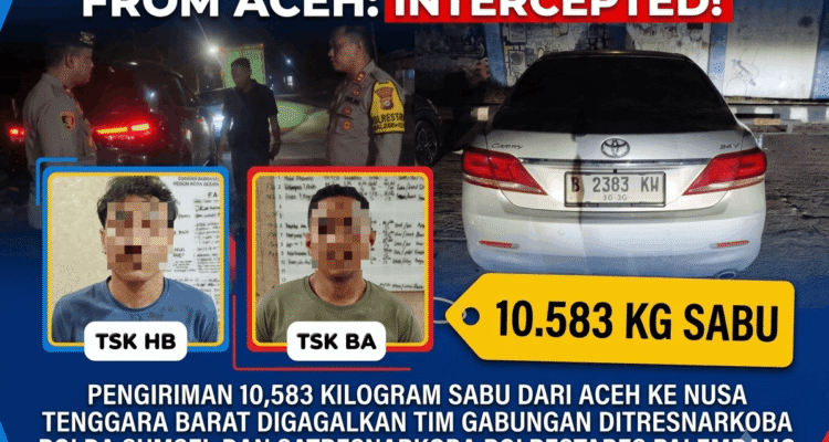Dua orang tersangka berinisial BA dan HB serta bukti yang berhasil diamankan. Fhoto: Istimewa