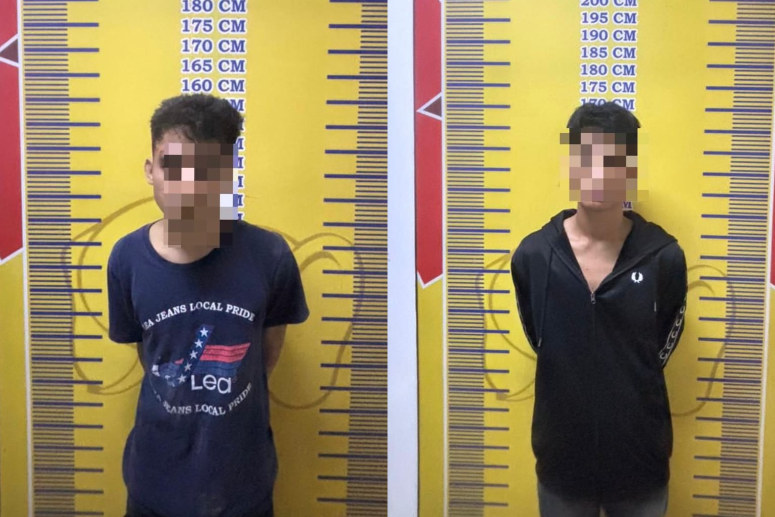 Kedua pelaku pengedar sabu berinisial MP dan AL telah di tahan di Kantor Ditresnarkoba Polda Sumsel, Jum'at (3/7/26). Fhoto: Suherman