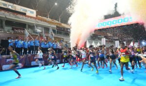 8.035 Pelari Tumpah Ruah di Sumsel Bhayangkara Run 2026. Fhoto: Istimewa