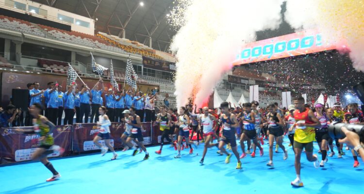 8.035 Pelari Tumpah Ruah di Sumsel Bhayangkara Run 2026. Fhoto: Istimewa